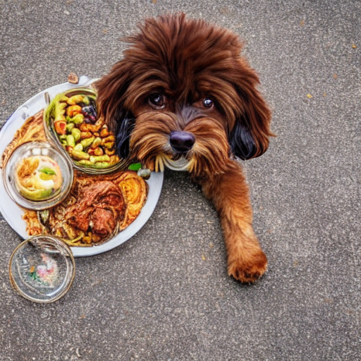 004_a dog with a plate of food on the ground.png